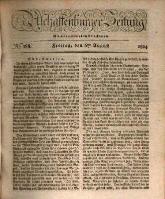 Aschaffenburger Zeitung Freitag 6. August 1824