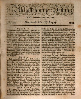 Aschaffenburger Zeitung Mittwoch 18. August 1824