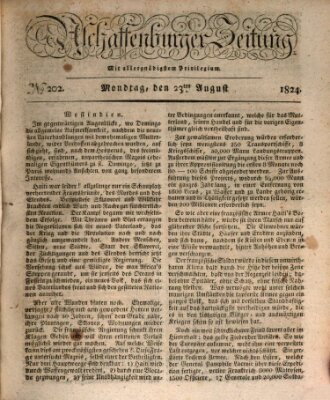 Aschaffenburger Zeitung Montag 23. August 1824