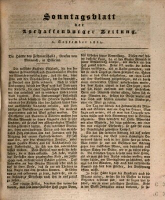 Aschaffenburger Zeitung Sonntag 5. September 1824