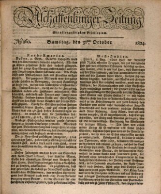 Aschaffenburger Zeitung Samstag 30. Oktober 1824