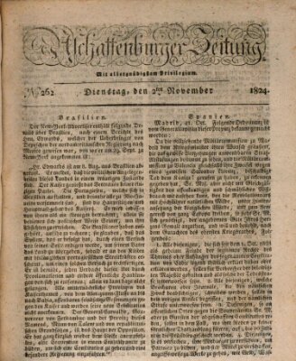 Aschaffenburger Zeitung Dienstag 2. November 1824