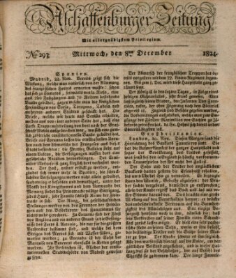 Aschaffenburger Zeitung Mittwoch 8. Dezember 1824