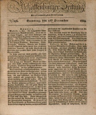 Aschaffenburger Zeitung Samstag 11. Dezember 1824