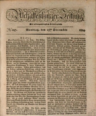 Aschaffenburger Zeitung Montag 13. Dezember 1824