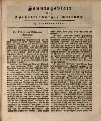 Aschaffenburger Zeitung Sonntag 19. Dezember 1824