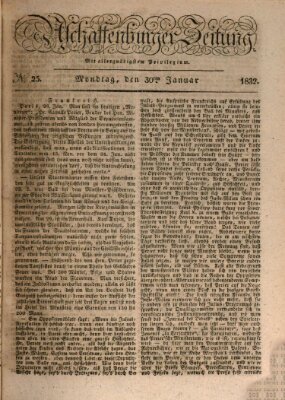 Aschaffenburger Zeitung Montag 30. Januar 1832