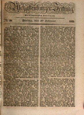 Aschaffenburger Zeitung Freitag 3. Februar 1832