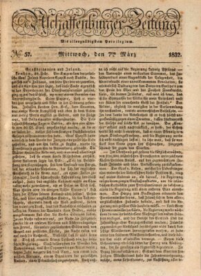 Aschaffenburger Zeitung Mittwoch 7. März 1832