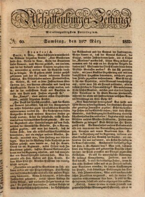 Aschaffenburger Zeitung Samstag 10. März 1832