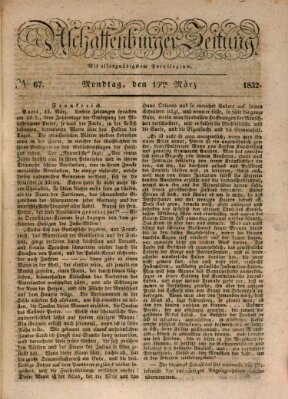 Aschaffenburger Zeitung Montag 19. März 1832