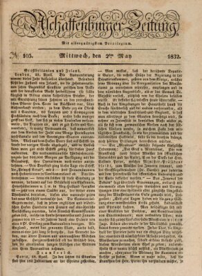 Aschaffenburger Zeitung Mittwoch 2. Mai 1832