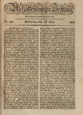 Aschaffenburger Zeitung Samstag 5. Mai 1832