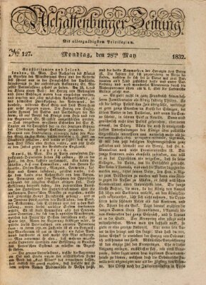 Aschaffenburger Zeitung Montag 28. Mai 1832