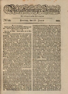 Aschaffenburger Zeitung Freitag 1. Juni 1832