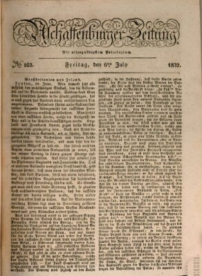 Aschaffenburger Zeitung Freitag 6. Juli 1832