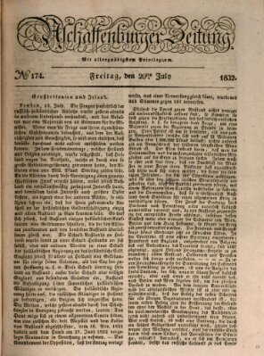 Aschaffenburger Zeitung Freitag 20. Juli 1832