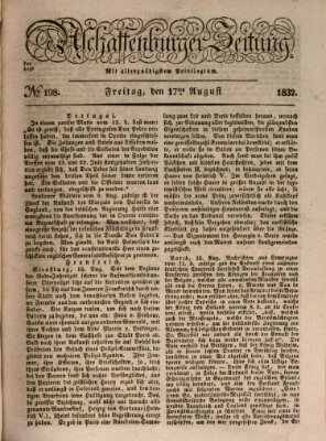 Aschaffenburger Zeitung Freitag 17. August 1832