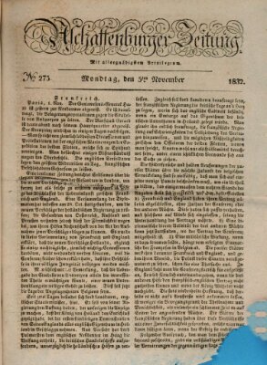 Aschaffenburger Zeitung Montag 5. November 1832