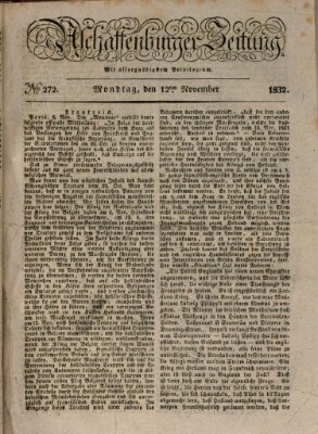 Aschaffenburger Zeitung Montag 12. November 1832