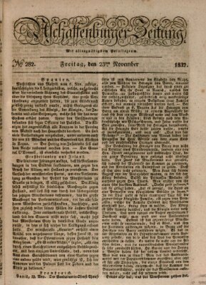 Aschaffenburger Zeitung Freitag 23. November 1832