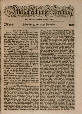 Aschaffenburger Zeitung Dienstag 11. Dezember 1832