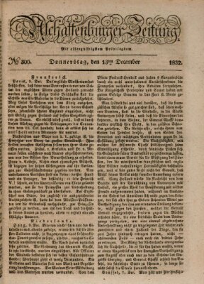 Aschaffenburger Zeitung Donnerstag 13. Dezember 1832