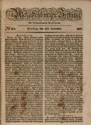 Aschaffenburger Zeitung Freitag 28. Dezember 1832