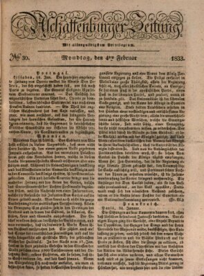 Aschaffenburger Zeitung Montag 4. Februar 1833