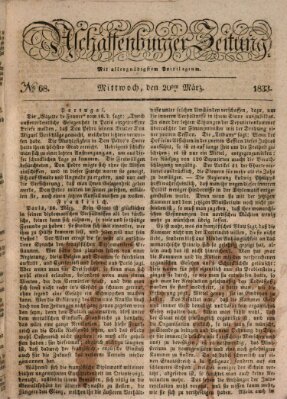 Aschaffenburger Zeitung Mittwoch 20. März 1833