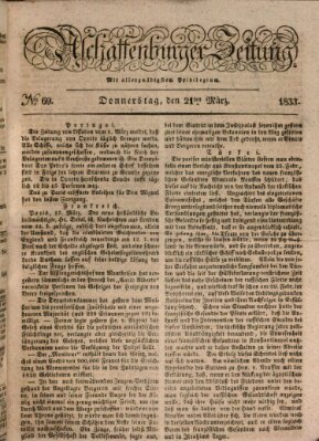 Aschaffenburger Zeitung Donnerstag 21. März 1833