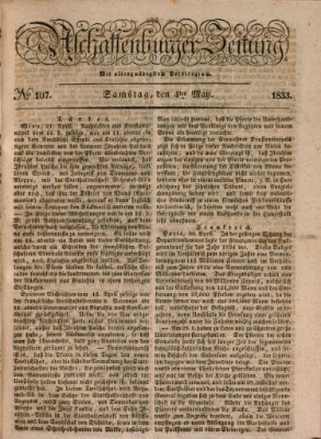 Aschaffenburger Zeitung Samstag 4. Mai 1833