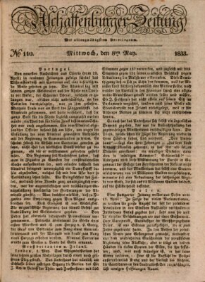 Aschaffenburger Zeitung Mittwoch 8. Mai 1833