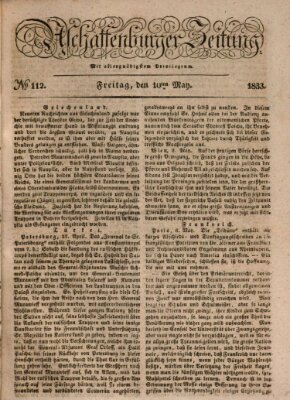 Aschaffenburger Zeitung Freitag 10. Mai 1833