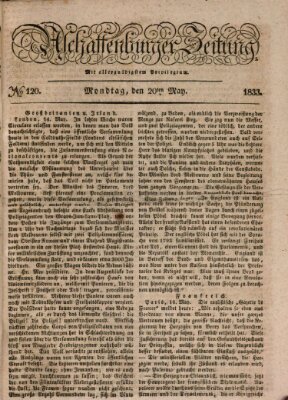 Aschaffenburger Zeitung Montag 20. Mai 1833