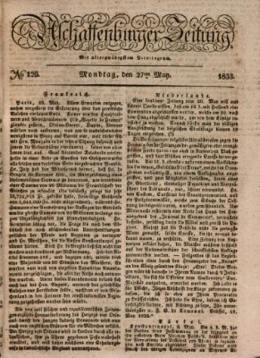 Aschaffenburger Zeitung Montag 27. Mai 1833