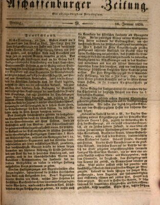 Aschaffenburger Zeitung Freitag 10. Januar 1834