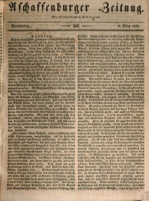 Aschaffenburger Zeitung Donnerstag 6. März 1834