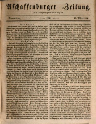 Aschaffenburger Zeitung Donnerstag 13. März 1834