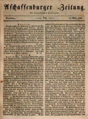 Aschaffenburger Zeitung Samstag 29. März 1834