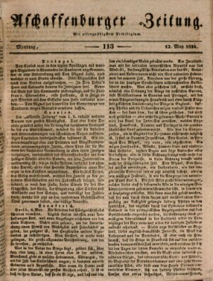 Aschaffenburger Zeitung Montag 12. Mai 1834