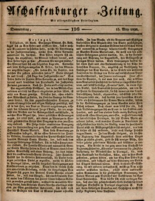 Aschaffenburger Zeitung Donnerstag 15. Mai 1834