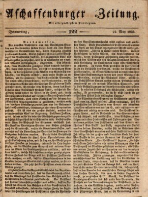 Aschaffenburger Zeitung Donnerstag 22. Mai 1834