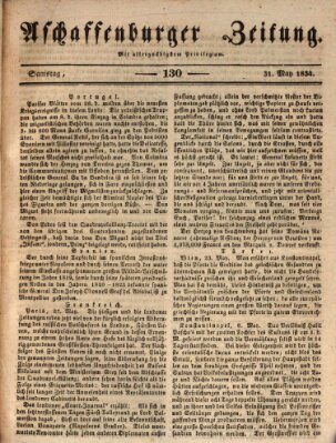 Aschaffenburger Zeitung Samstag 31. Mai 1834