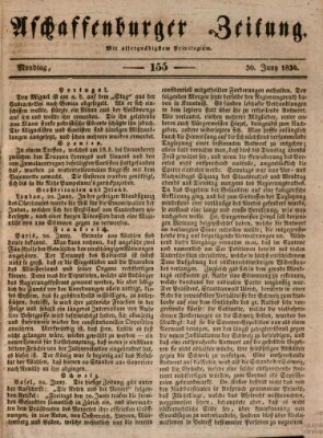 Aschaffenburger Zeitung Montag 30. Juni 1834