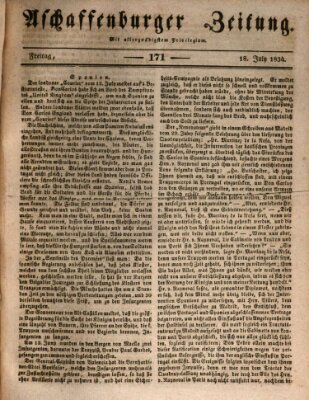 Aschaffenburger Zeitung Freitag 18. Juli 1834