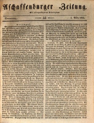 Aschaffenburger Zeitung Donnerstag 5. März 1835