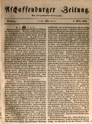 Aschaffenburger Zeitung Montag 9. März 1835