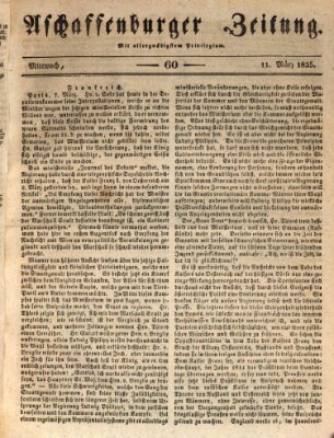 Aschaffenburger Zeitung Mittwoch 11. März 1835