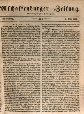 Aschaffenburger Zeitung Samstag 9. Mai 1835